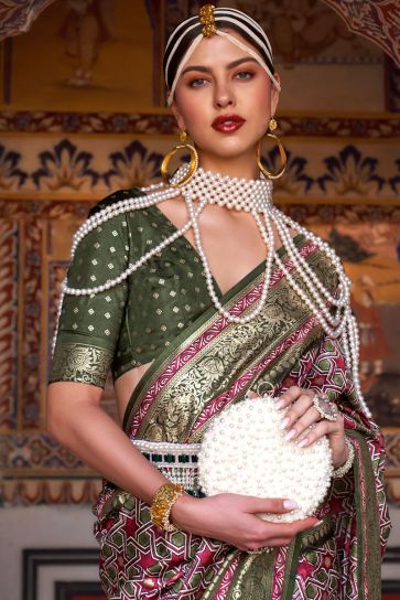 Royal Splendor Art Silk Multi Color Saree with Weaving Work