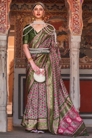 Royal Splendor Art Silk Multi Color Saree with Weaving Work