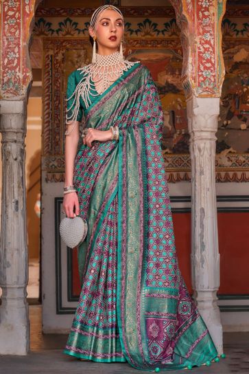 Wine Color Art Silk Saree with Rich Weaving Work