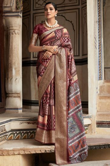Multi Color Viscose Fabric Incredible Saree In Sangeet Wear