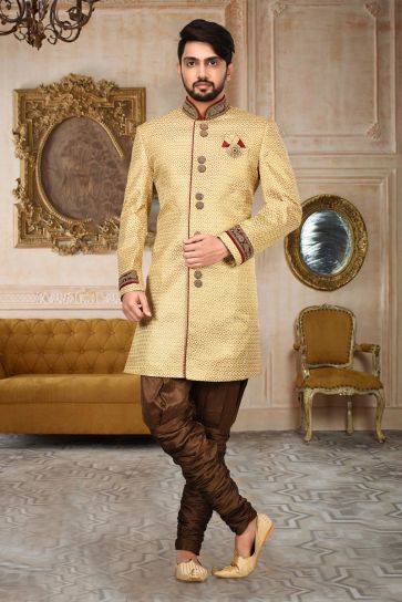 Artistic Magnificent Readymade Men Indo Western For Wedding Wear