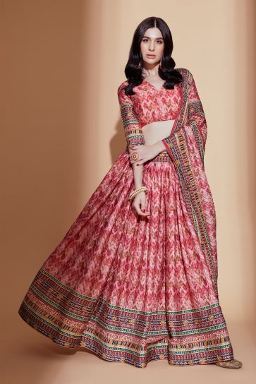 Beige And Peach Velvet Embroidered Lehenga Choli - Hatkay | Indian bridal,  Indian bridal wear, Indian outfits