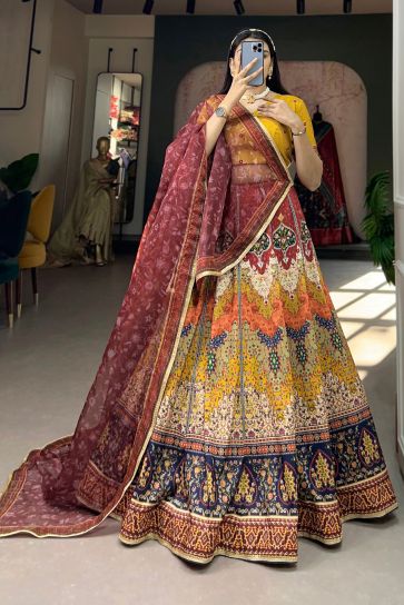 Maroon Colored Bridal Velvet material Lehenga Choli With Embroidery Work  HLC 01 in Surat at best price by 24 Fashion - Justdial