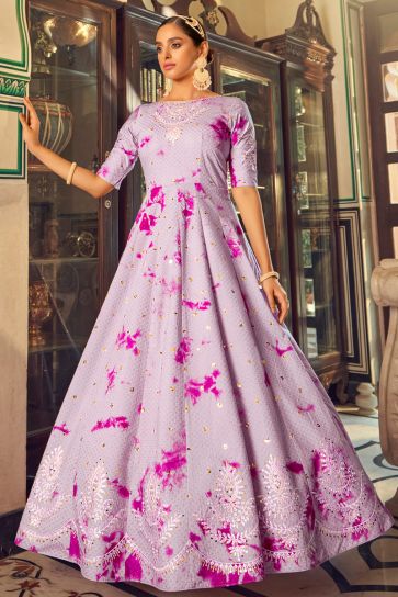Buy Indian Gowns Online | Shop Indowestern Readymade Dresses UK: Light Cyan