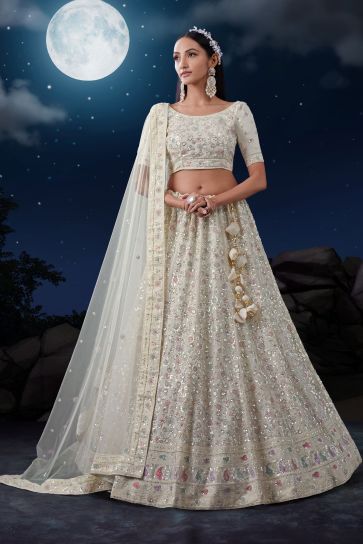 White Designer Lehenga Choli for Women Party Wear Bollywood Lengha Sari,indian  Wedding Wear Embroidery Custom Stitched Lehenga With Dupatta - Etsy