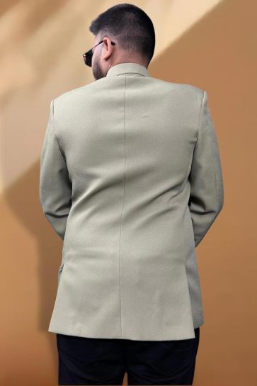 Men Olive Color Slim Fit Party Wear Readymade Blazer