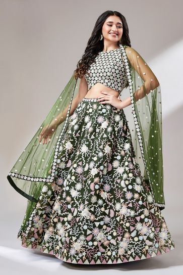 Buy Bollywood Model Multi color georgette floral lehenga in UK, USA and  Canada
