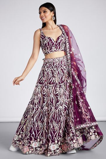 Buy Wedding Wear Rani Weaving Work Silk Lehenga Choli Online From Surat  Wholesale Shop.