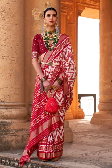 Maroon Color Art Silk Fabric Casual Wear Subline Saree