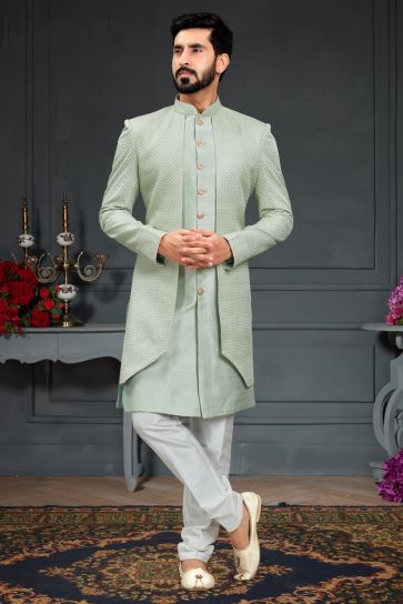 Magnificent Readymade Men Indo Western For Wedding Wear