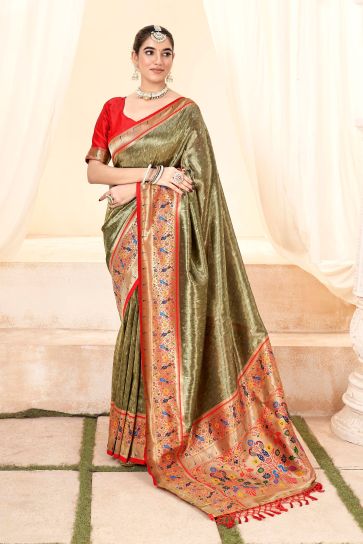 Nabha Natesh in a green Kanjeevaram saree – South India Fashion