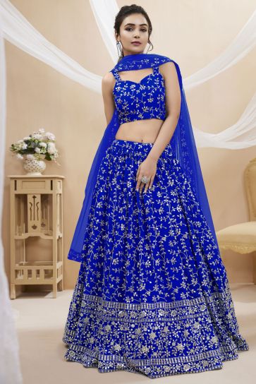 Buy Blue Color Lehenga Choli and Designs Online Shopping