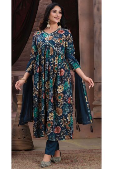Anarkali Dress for Women, Pakistani Traditional Designer Party Wear Suit  With Sequin Embroidery Work, Indian Readymade Outfit Top & Dupatta -   Canada