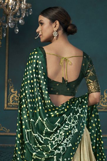 Sea Green Color Designer Sangeet Wear Lehenga Choli With Weaving Work