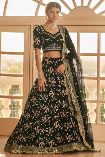 New Party Wear Lehenga Designs with Black Color – tapee.in-gemektower.com.vn