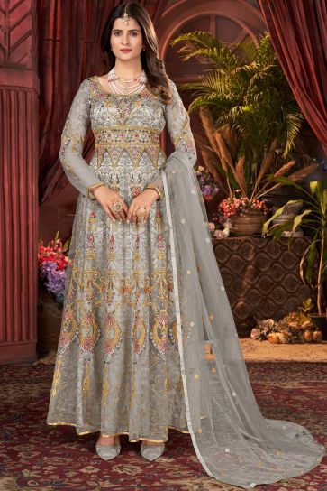 Buy Indian Gowns Online | Shop Indowestern Readymade Dresses UK: Blue