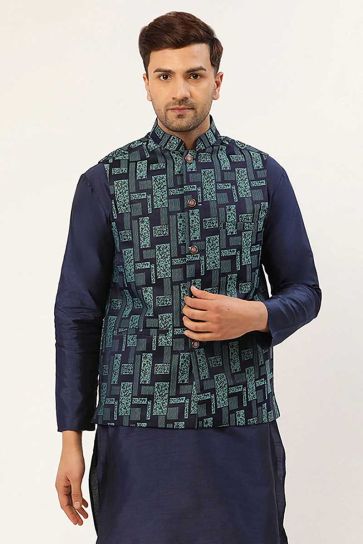 Multi Color Function Wear Jacket In Soothing Art Silk Fabric