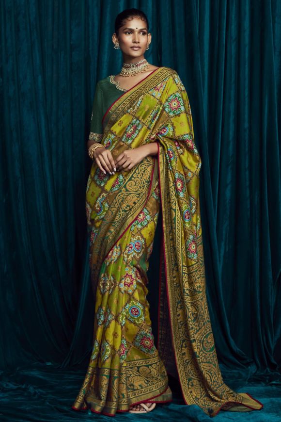 Printed Chiffon Brasso Sarees at Rs 440/piece | मुद्रित ब्रासो साड़ी in  Surat | ID: 2852845682873