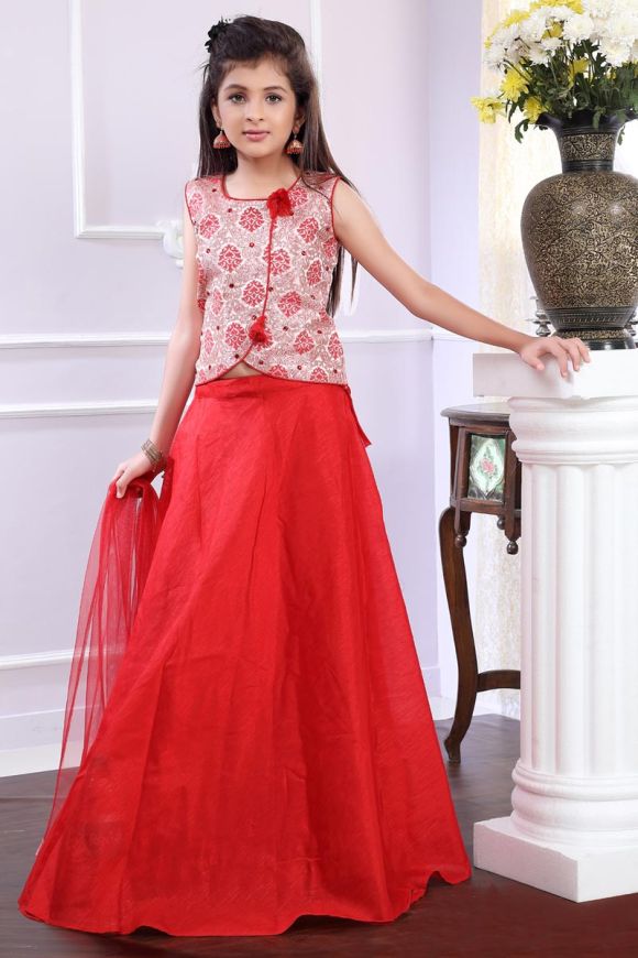 Red Color Net Lehenga Choli For 20 Year Girl Buy Online 2023-thephaco.com.vn