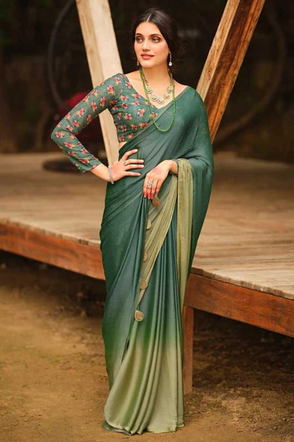 Chinon Embroidery Saree at Rs 1345/piece | Katargam | Surat | ID:  20241988148