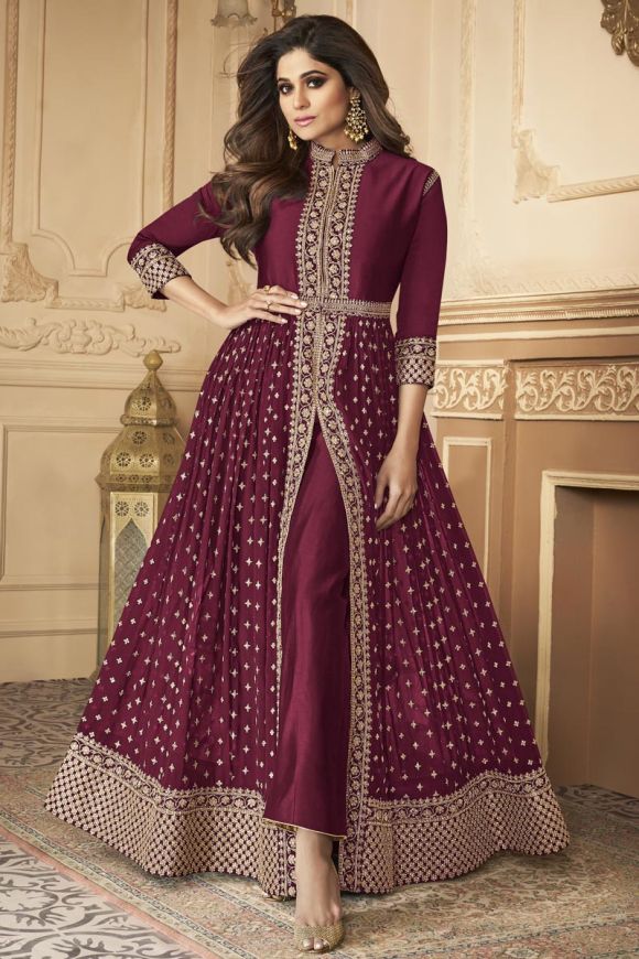 Burgundy Color Block Dress - Satin Midi Dress - Knotted Dress - Lulus