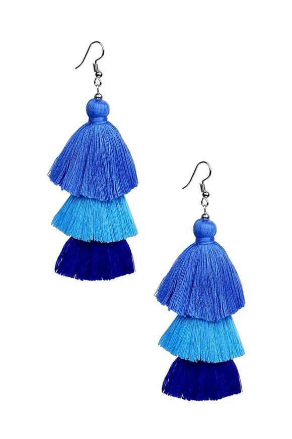 Handcrafted Fabric Stylish Partywear Designer Lightweight Earrings For  Women And Girls. | K M HandiCrafts India