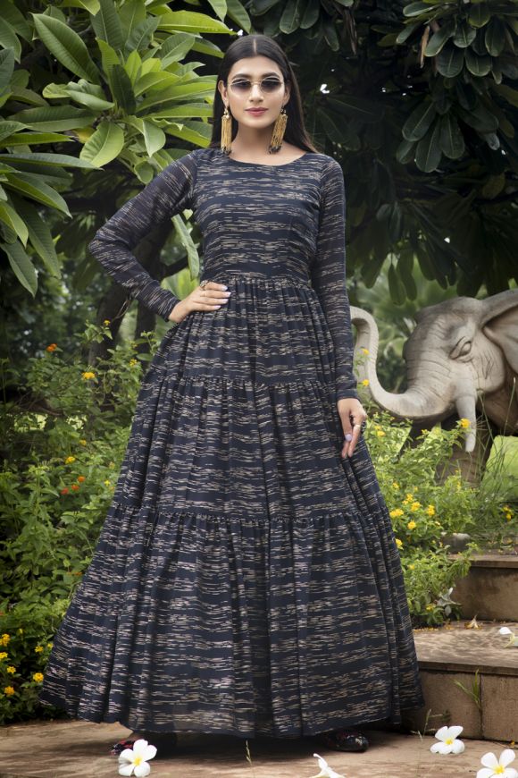 Buy FLORY VOL 18 Anarkali Long Gown In Multi Color By SHUBHKALA at Rs. 1300  online from Surati Fabric Gown : V 4139