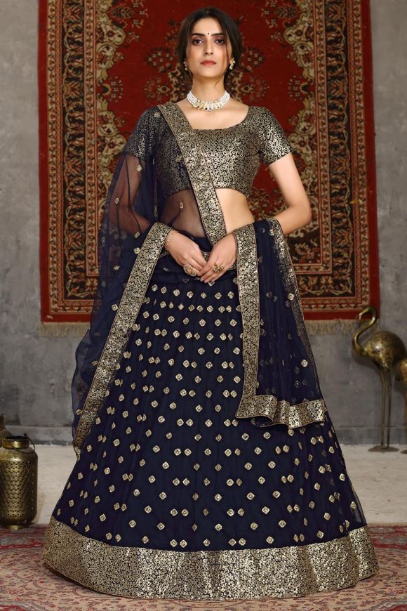 Guilty Bytes: Indian Fashion Blogger | Delhi Style Blog | Beauty Blogger |  Wedding Blog: Ditch The Reds & Pinks and Check out Top 10 Royal Blue Bridal  Lehengas For Your Reception!