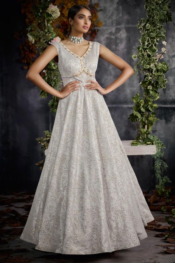 wild U Women Gown Black, Silver Dress - Buy wild U Women Gown Black, Silver  Dress Online at Best Prices in India | Flipkart.com