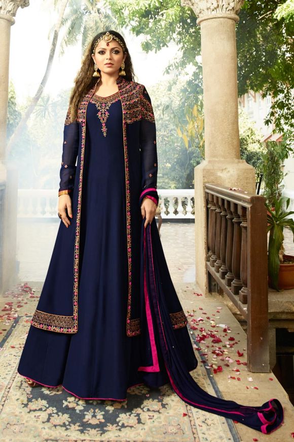 Buy Ladies Flavour Drashti Dhami Designer New maroon Salwar Suit at  Amazon.in