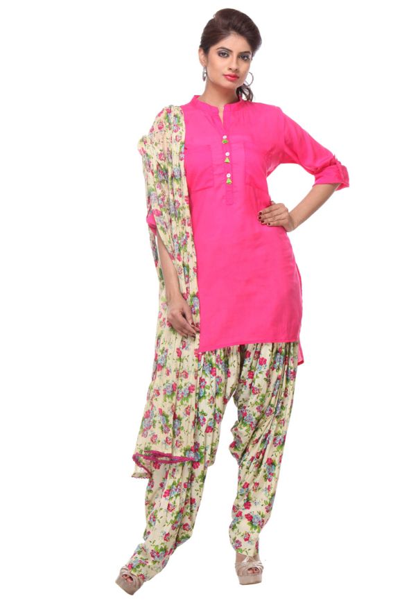 Cotton A-line Ladies Patiala Salwar Suits, Unstitched at Rs 495/piece in  Surat