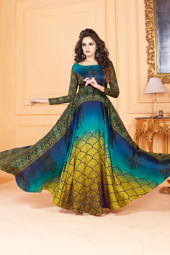 Silk Anarkali Dress Designs at Best Price in Surat | Saree Exotica