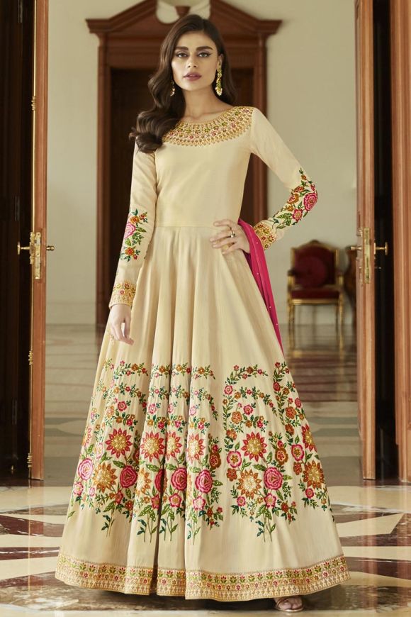 sabhyata by ladies flavour fancy look designer anarkali gown collection 2023