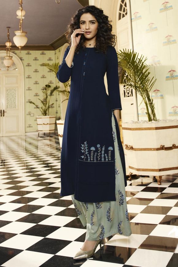 Buy Sea Green Fusion Wear Sets for Women by Jaipur Kurti Online | Ajio.com