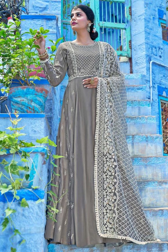 Indian pakistani anarkali dress gown saree - Clothing