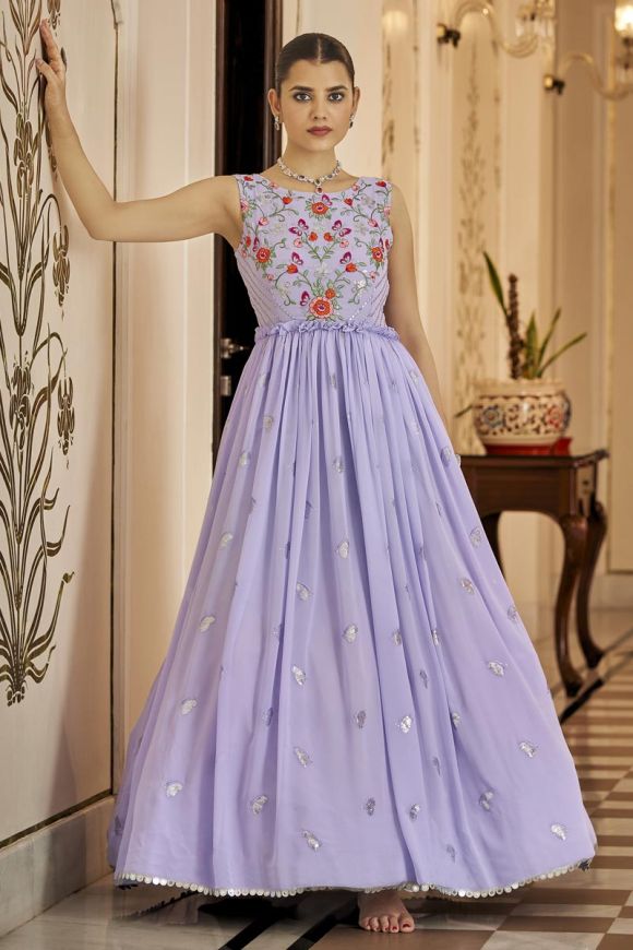 Sreemukhi turns princess in tulle lilac embellished gown, Check out