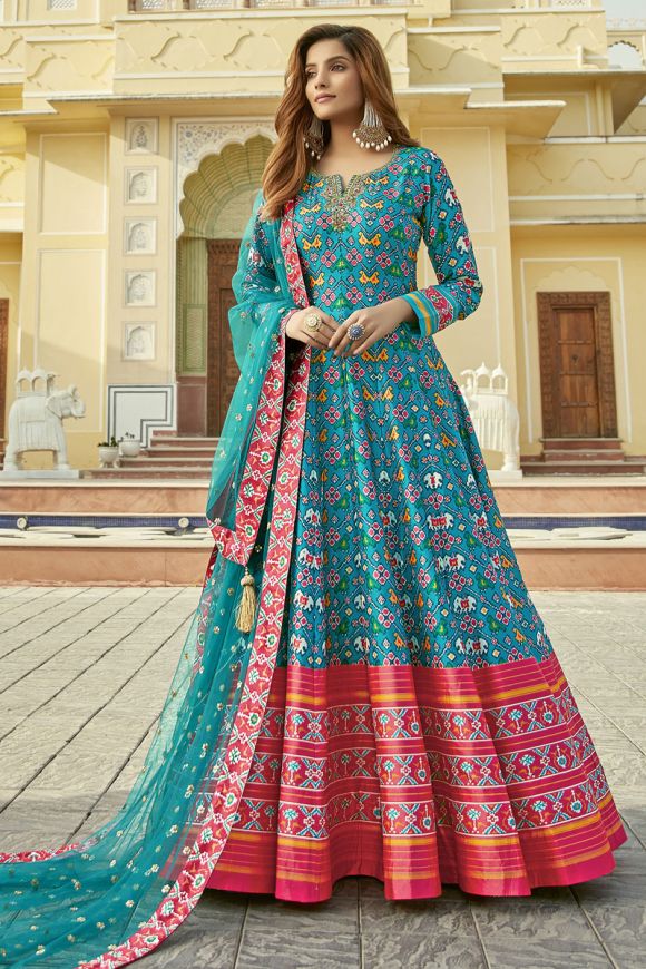 Sky Blue Georgette Semi-stitched Salwar Suit Dress Material at Rs 838 |  Georgette Semi Stitched Suit in Chennai | ID: 11854216797