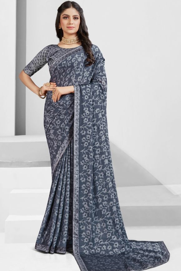 Buy Grey Saree Online For Women At Great Prices – Koskii