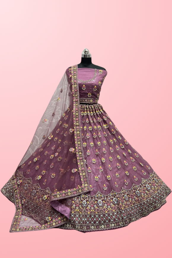 Wedding Wear Pink Bridal Lehenga at Rs.24999/Piece in jalna offer by Varad  N X